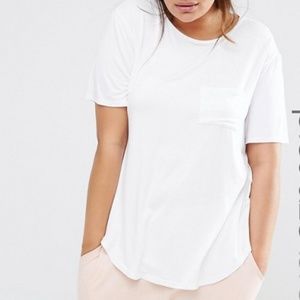 NWT Missguided White pocket tee plus 18 2X ASOS